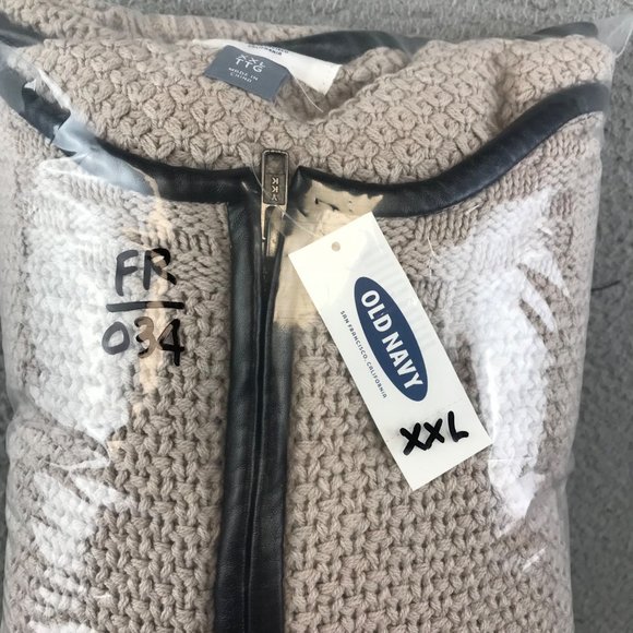 New Old Navy Knit Front Zip Sweater Cardigan size XXL - Picture 8 of 8